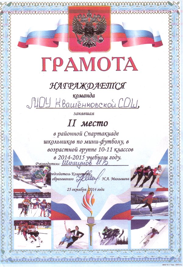 Районная спартакиада школьников по мини-футболу среди юношей 10-11 классов